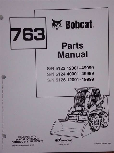 bobcat 763 parts diagram free